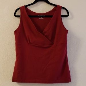 Eddie Bauer Faux Wrap Tank Top Size L
